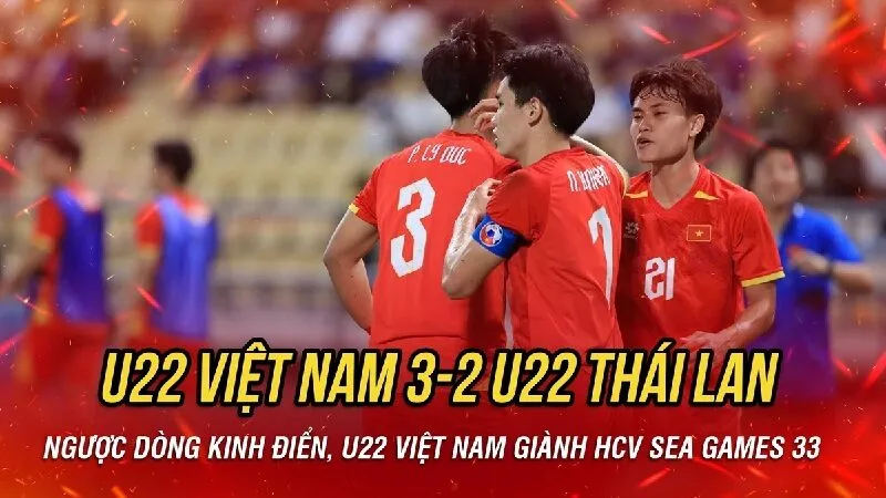 Tuyển nam Thái Lan cay đắng với màn lội ngược dòng của U22 Việt Nam